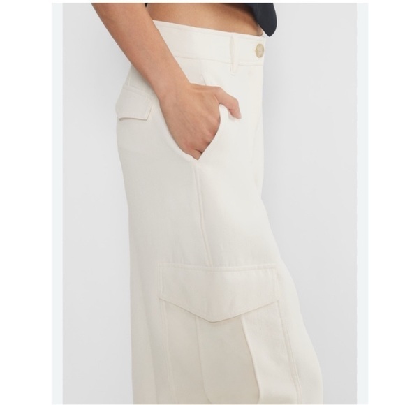 NWT Aritzia Wilfred Off-White Bridger Cargo Pant - Picture 5 of 11